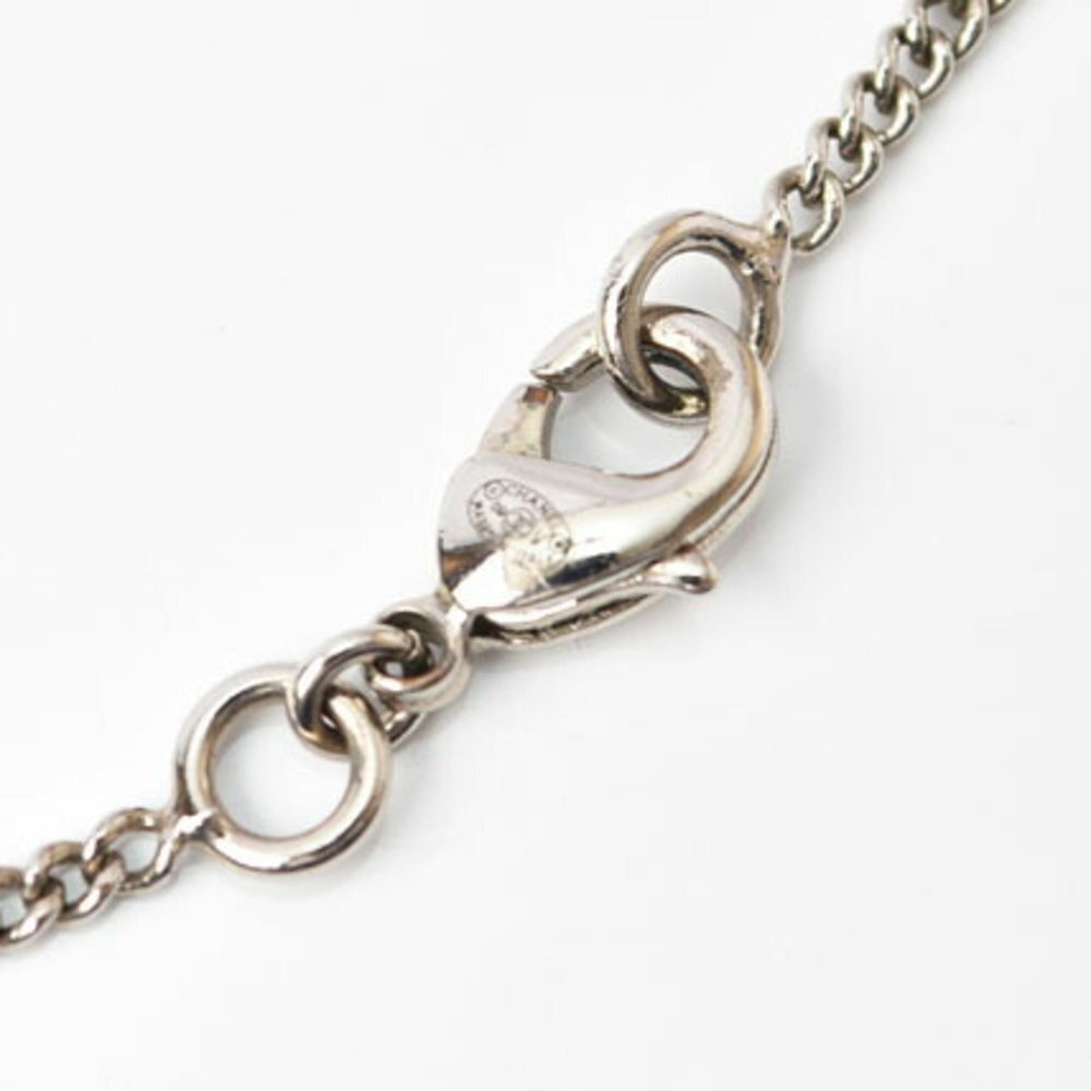 CHANEL Authentic White Logo Necklace - Picture 6 of 7